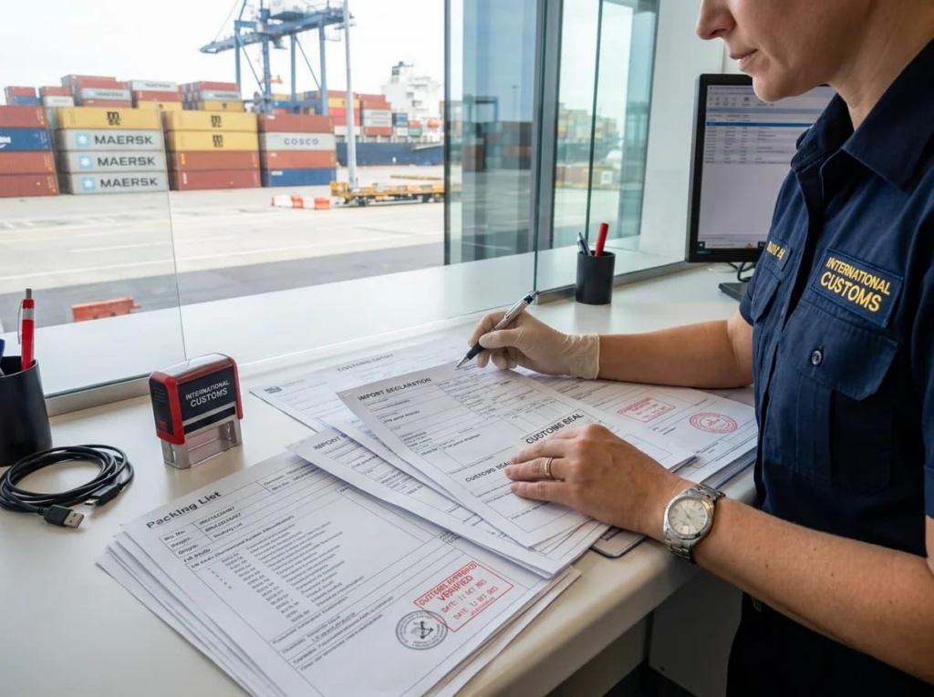 Documentos de despacho aduanero para importar productos desde China