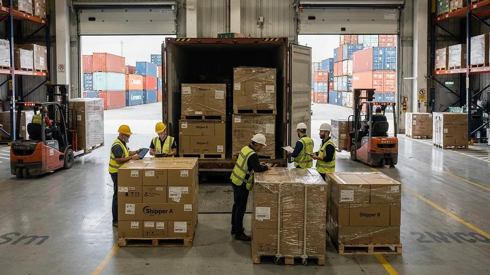 Servicio de consolidación de carga LCL en China combinando mercancías de varios proveedores en un solo envío internacional