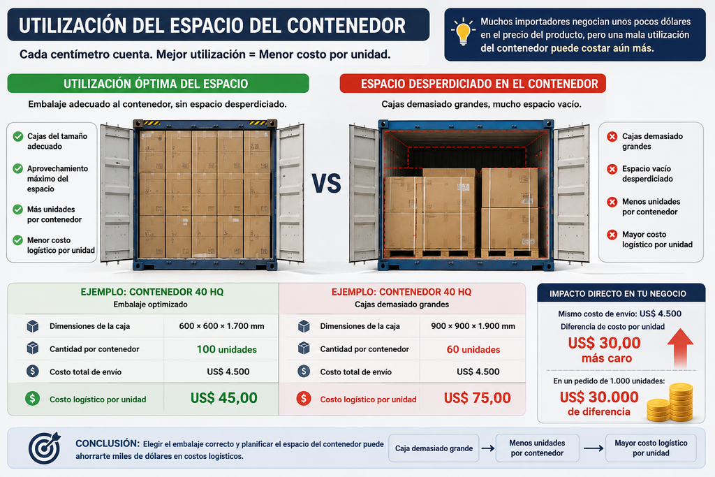 Cómo optimizar la carga de un contenedor para importar electrodomésticos desde China