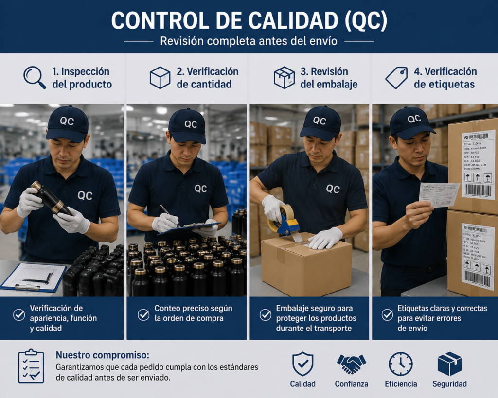 Control de calidad de productos comprados en 1688 antes del envío