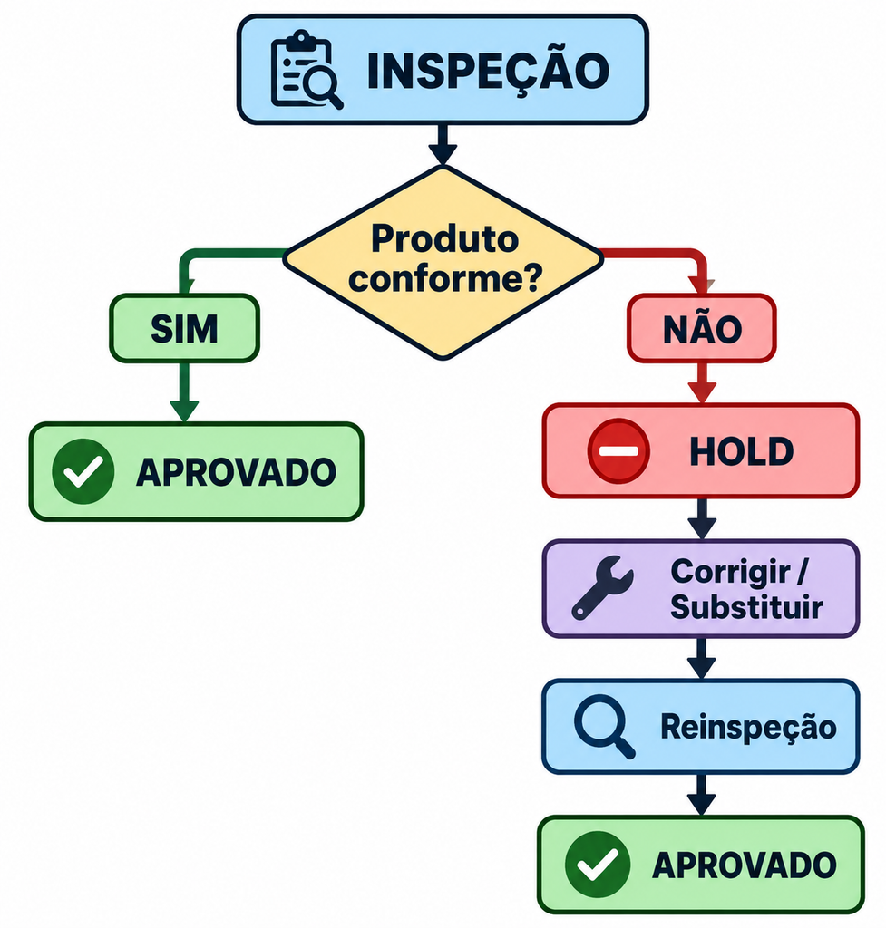 Inspeção de qualidade de produtos em um armazém na China antes do envio internacional para o Brasil